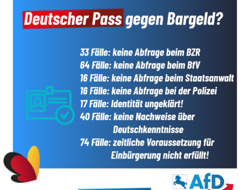 Deutscher Pass gegen Bargeld im Landkreis Osnabrück? – AfD Kreisverband Osnabrück fordert Entzug der Staatsbürgerschaften