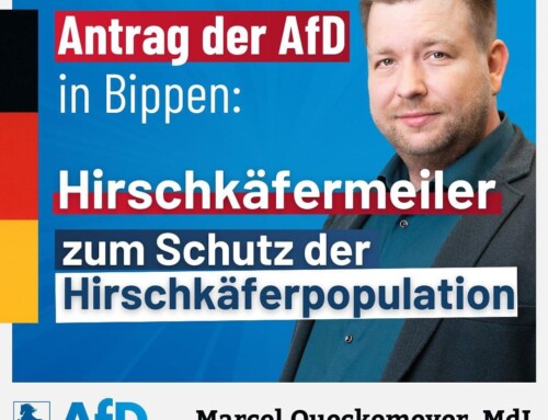 Antrag der AfD in Bippen: Hirschkäfermeiler zum Schutz der Hirschkäferpopulation errichten!