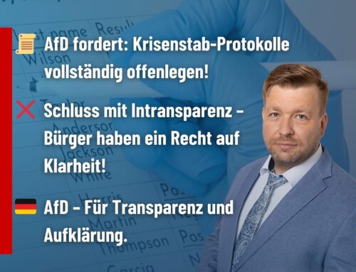 Nach Vorstoß im Landkreis Osnabrück: Corona-Aufarbeitung auch auf Bundesebene!