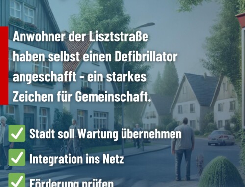 AfD in Fürstenau unterstützt Nachbarschaftsinitiative für Defibrillator in der Lisztstraße