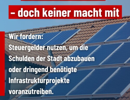 Stadt Bramsche investiert in Balkonkraftwerke! Doch die Nachfrage bleibt aus.